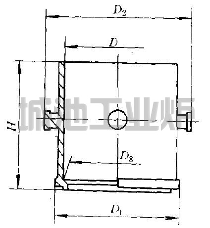 RJJ type loading basket with well type gas carburizing furnace